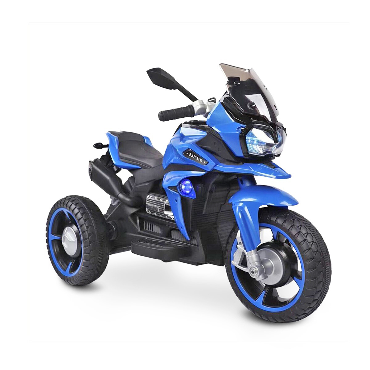 Акумулаторен мотор Ontario Син, три гуми и LED светлини | Iguana.bg