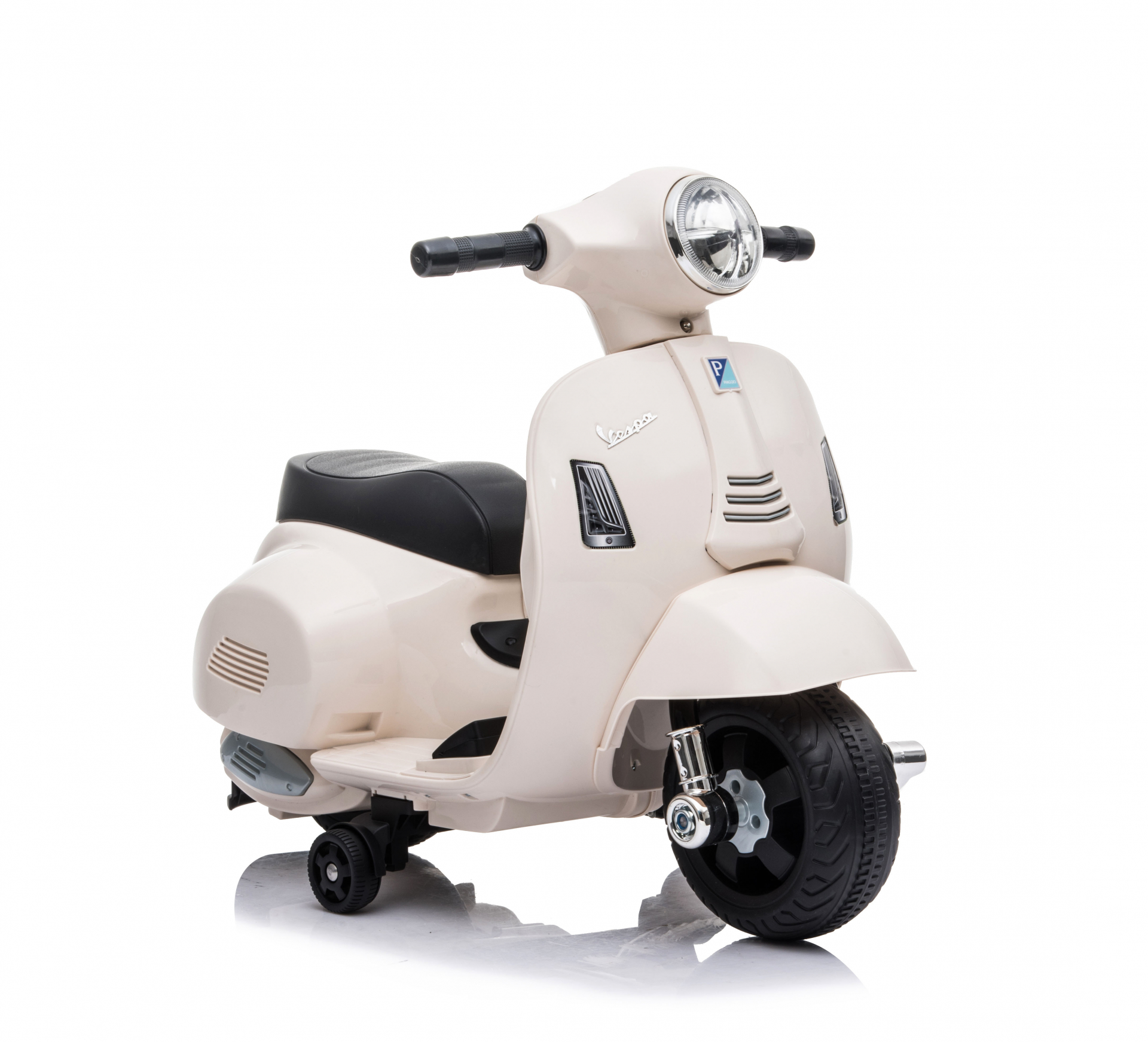Акумулаторен мотор Vespa GTS Super Sport 6V, Бял с предни и задни светлини | Iguana.bg