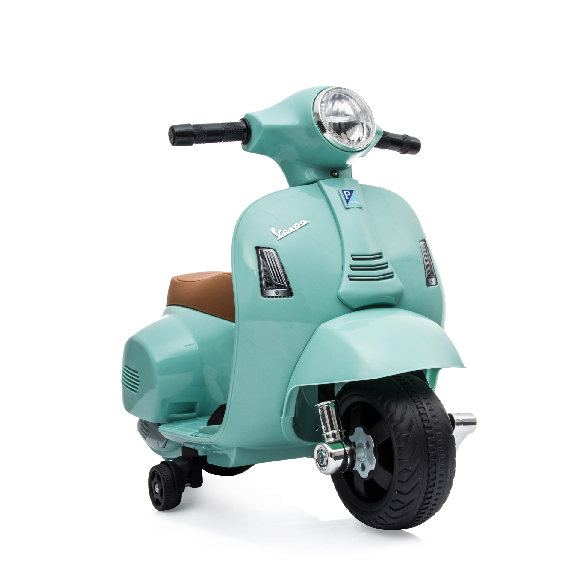 Акумулаторен мотор Vespa GTS Super Sport 6V, Зелен с предни и задни светлини | Iguana.bg