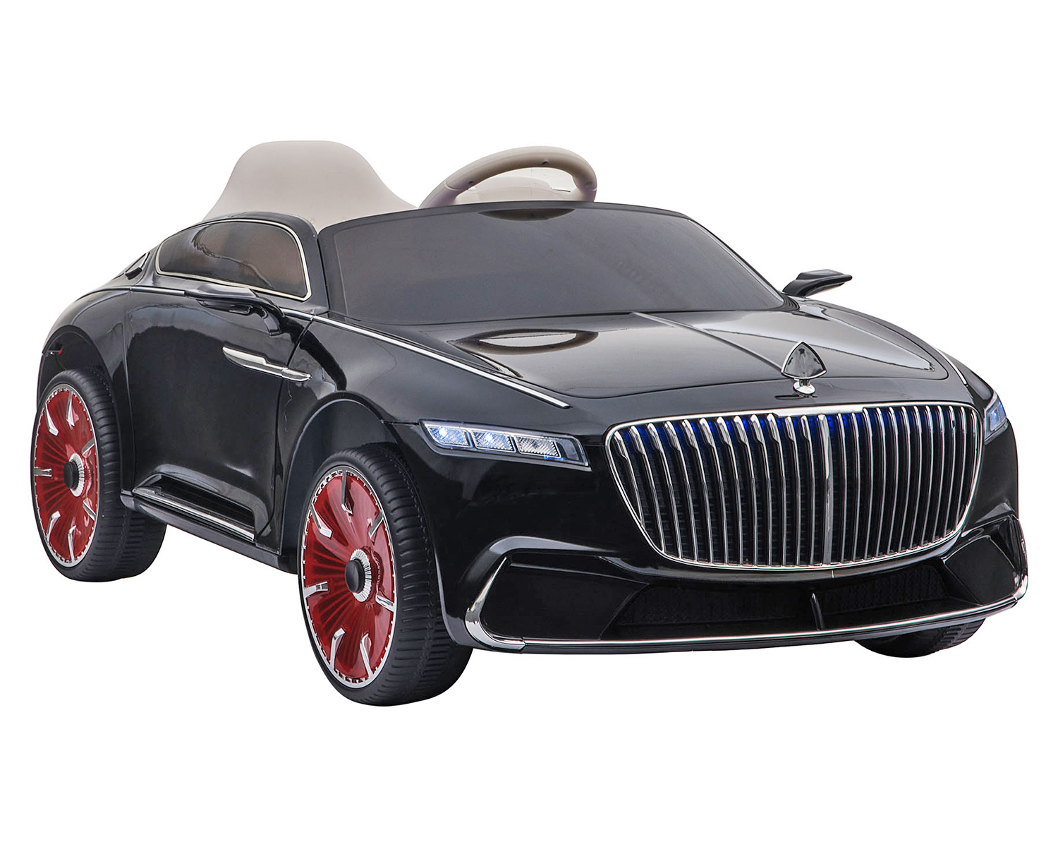 Акумулаторна кола Carina Черен металик 12V, светлини и отварящи се врати | Iguana.bg