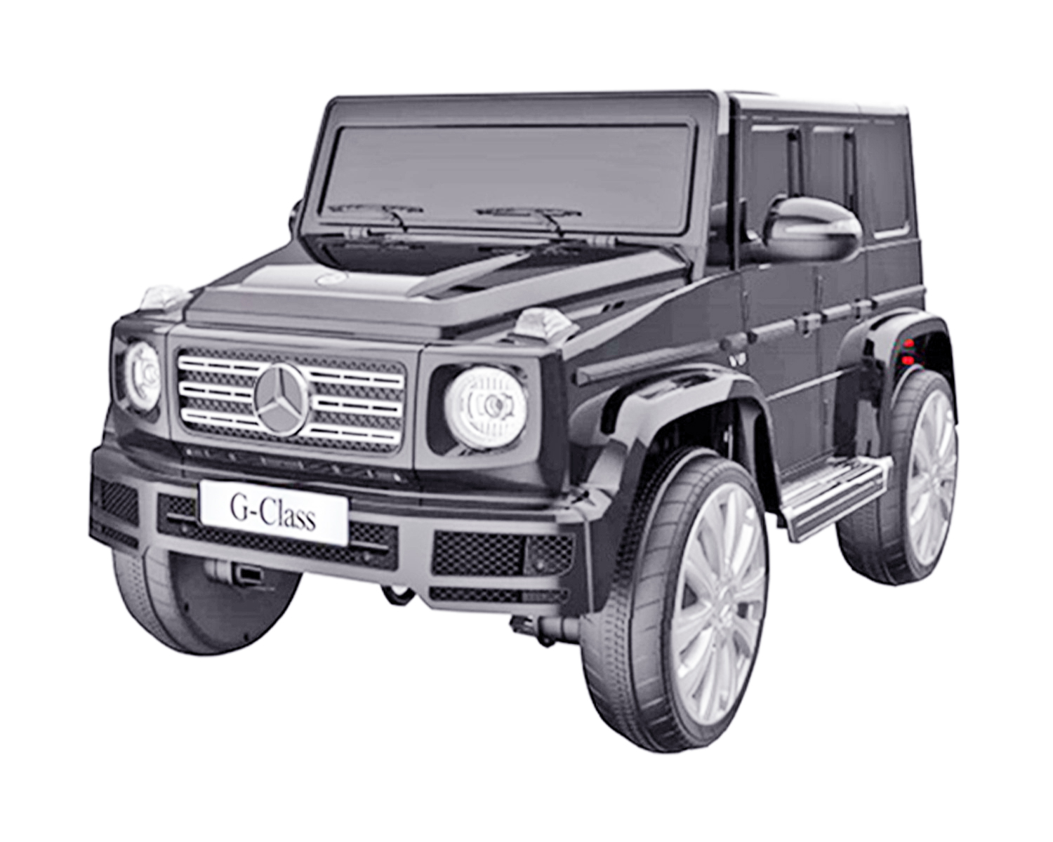 Лицензиран Акумулаторен джип Mercedes Benz G500 Черен металик, 12V с кожена седалка | Iguana.bg