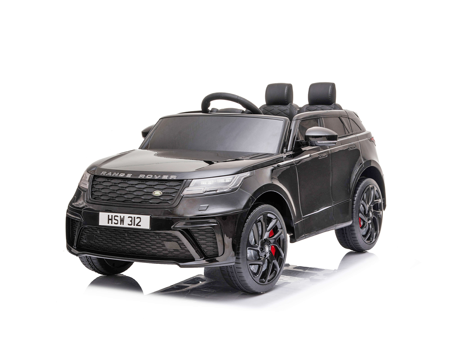 Лицензиран Акумулаторен джип Range Rover Velar 12V, Черен с отварящи се врати и LED светлини | Iguana.bg