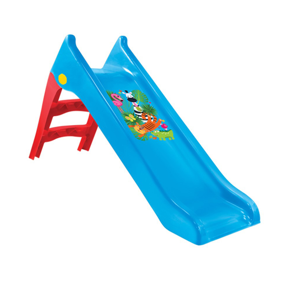 Детска Водна Пързалка Mochtoys с Принт, Синя, за деца до 50кг, дължина на улея 140см | Iguana.bg