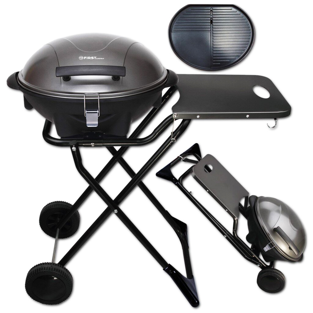 Електрическо барбекю First FA-5350-1, 1600W,  Сгъваемо с Функция - количка  | Iguana.bg