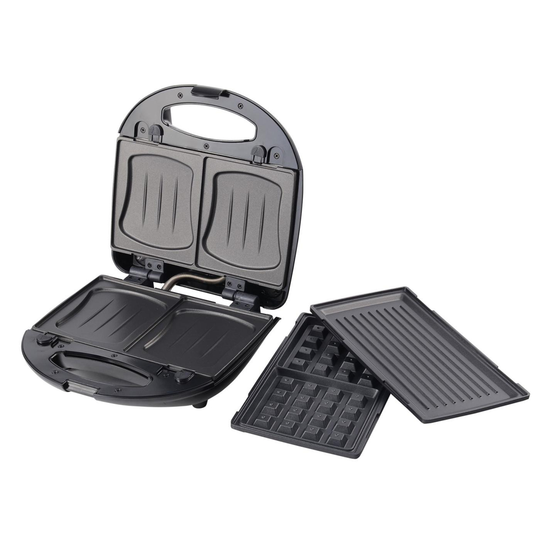 Уред 3 в 1 за сандвичи, грил и вафли First FA-5342-3, 700W, Незалепващо покритие | Iguana.bg