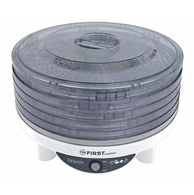 Уред за изсушаване на плодове, зеленчуци, подправки, билки и месо First-FA-5125-1, 250W, Пет нива на сушене | Iguana.bg