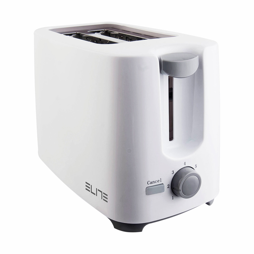Тостер Elite TTW-1196, Бял, 700W, 2 филии, 7 степени на изпичане | Iguana.bg