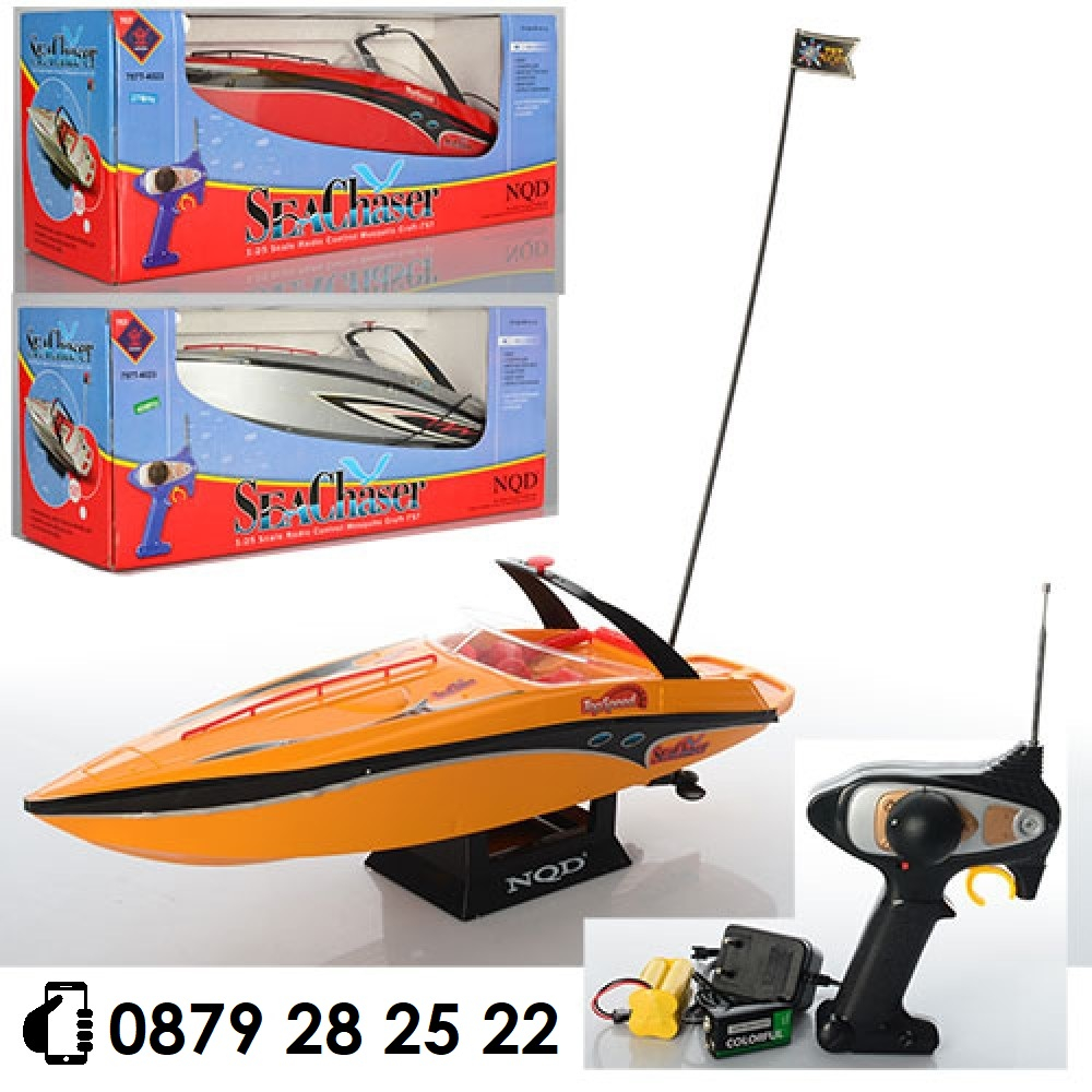 Лодка с дистанционно управление, акумулаторна батерия 4,8V Ni-cd + Адаптер