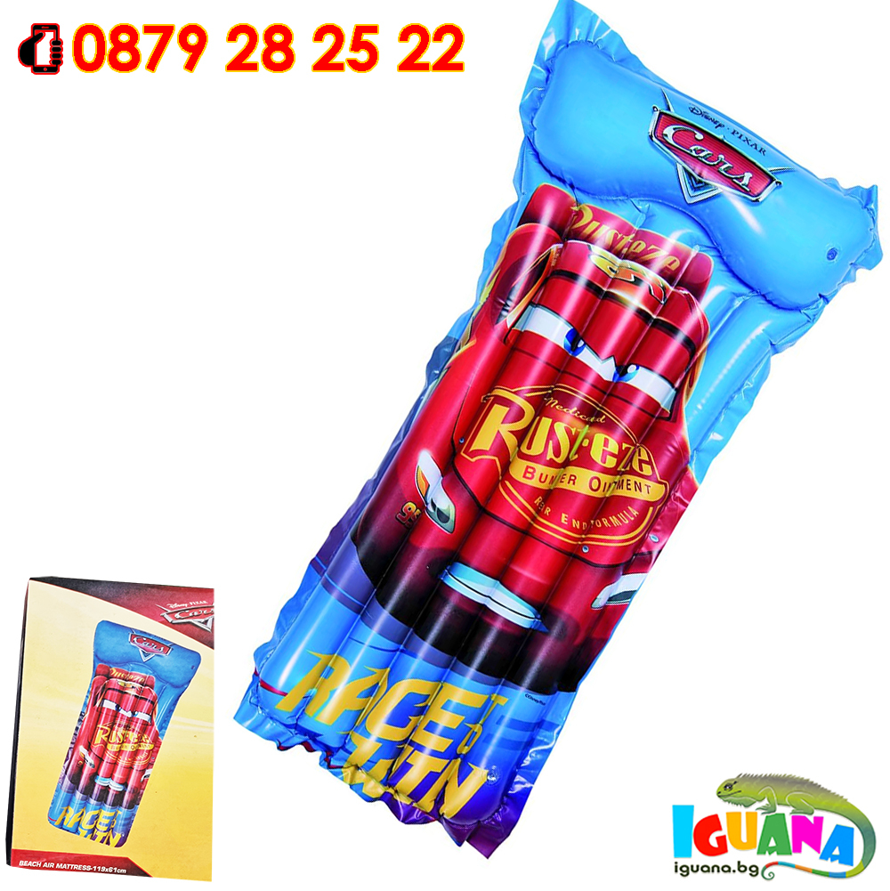 Надуваем дюшек Disney Pixar Cars, Колите 119х61 см | Iguana.bg