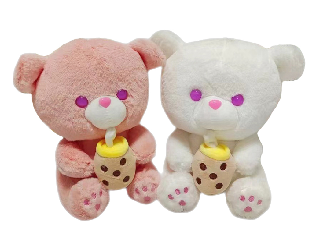 Плюшено мече с гърне, 22см, 2 цвята | Iguana.bg