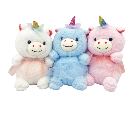 Плюшено прасенце с тюлена пола, 25см, 3 цвята | Iguana.bg