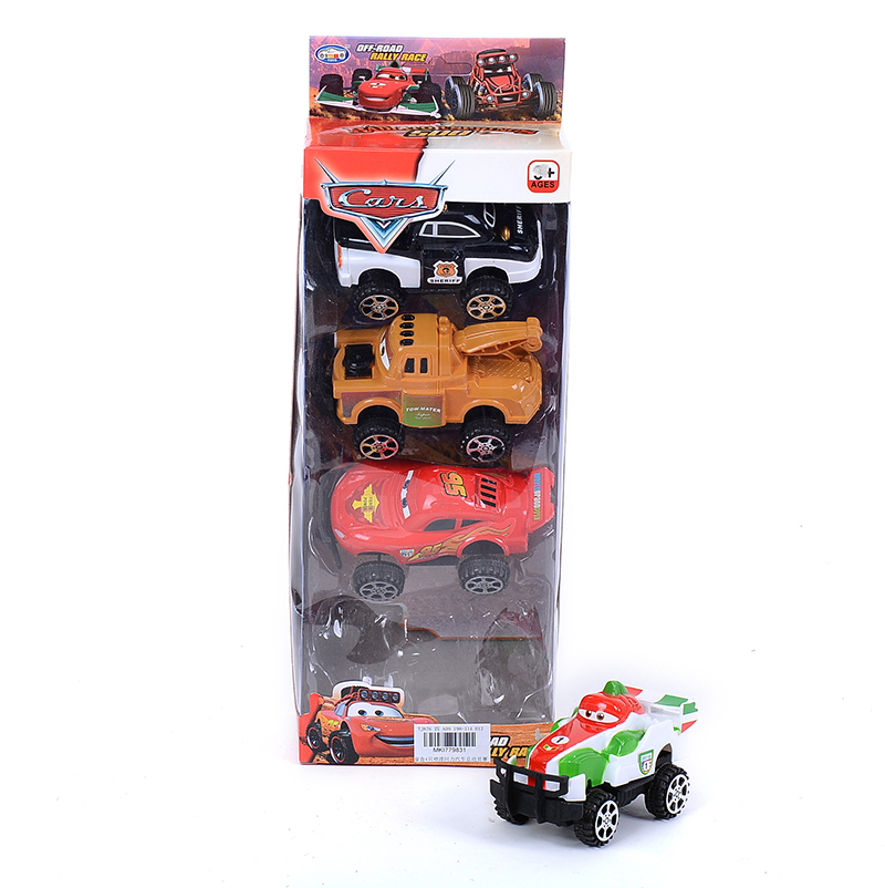 Малки бързи колички с pull back механизъм, 4 броя