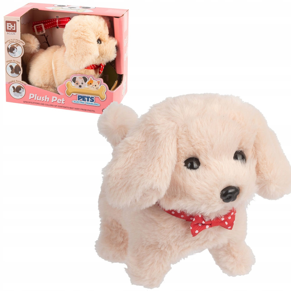 Ходещо плюшено куче с каишка и звук