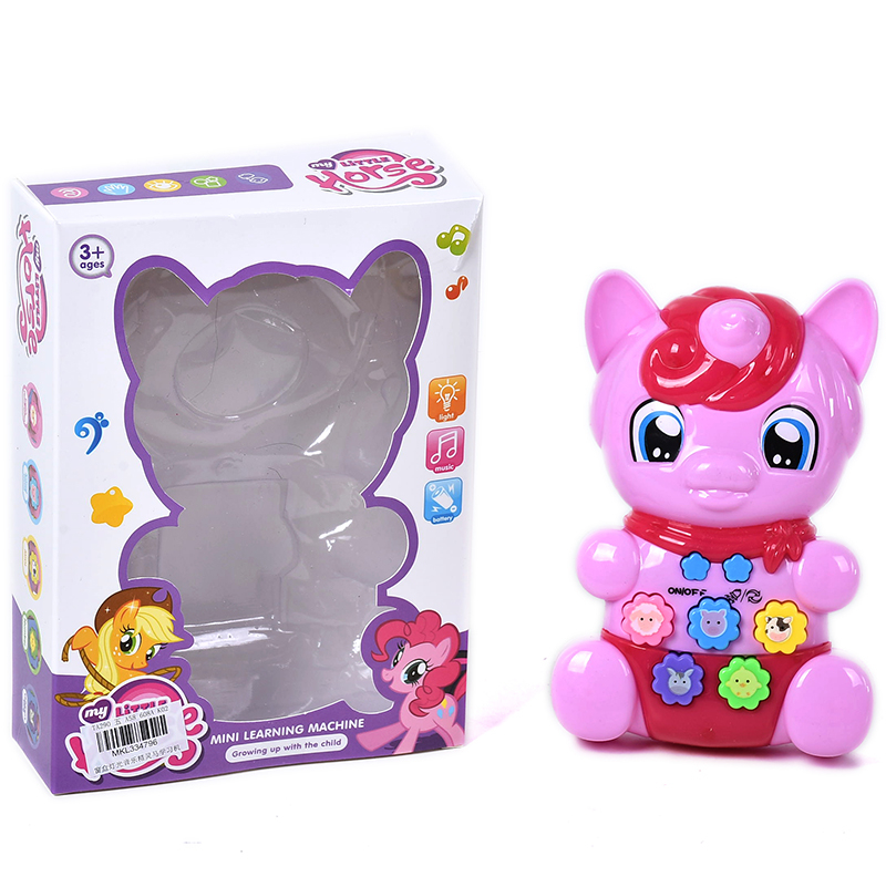 Бебешка музикална играчка Пони-еднорог, светлинни и звукови ефекти