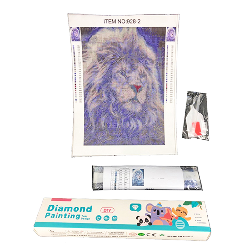 Диамантен гоблен Лъв, 30 х 40см