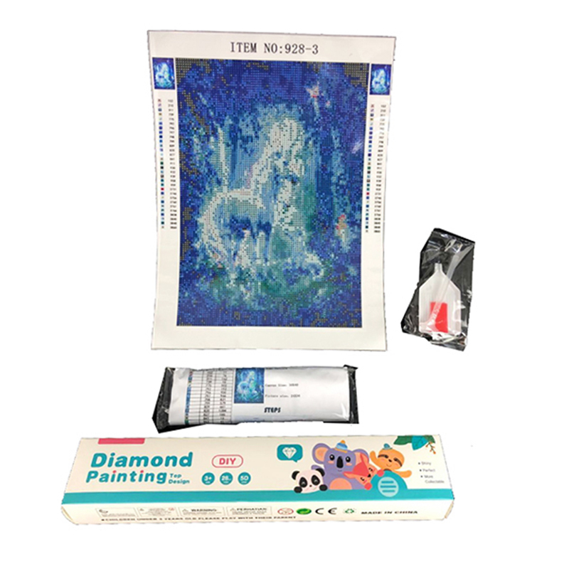 Диамантен гоблен Еднорог, 30х40см