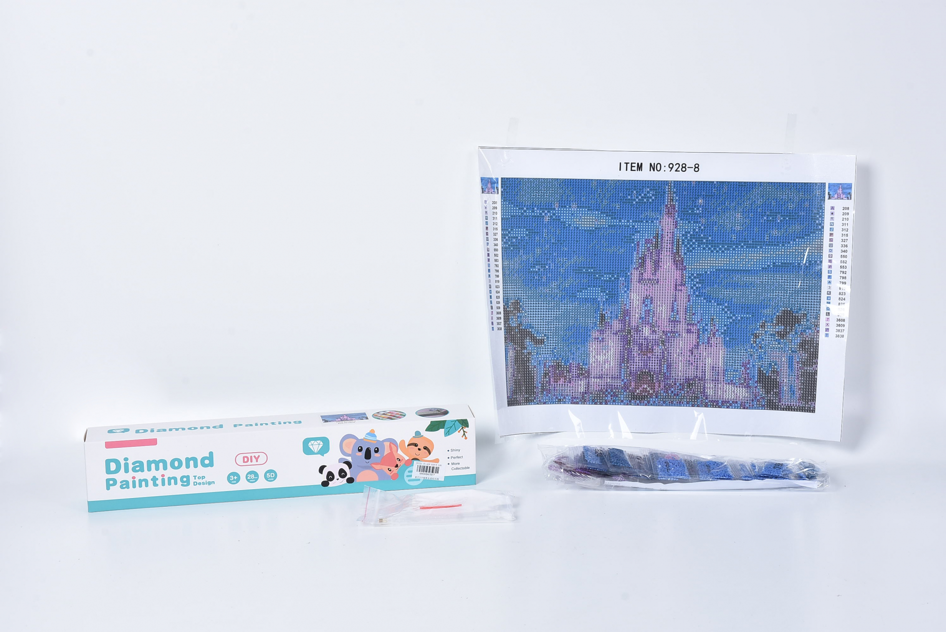 Диамантен гоблен Замък, 30х40см