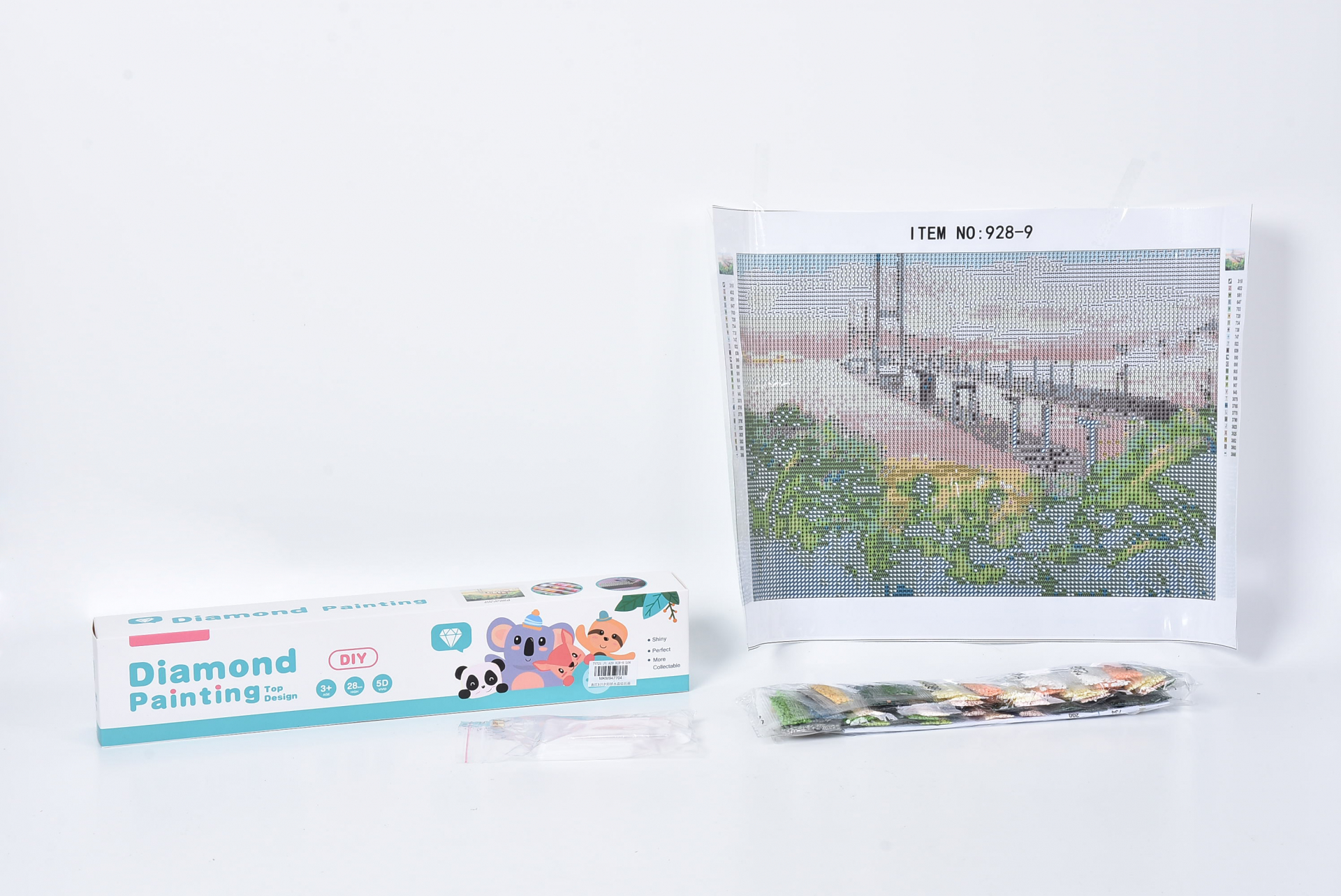 Диамантен гоблен Мост, 30х40см