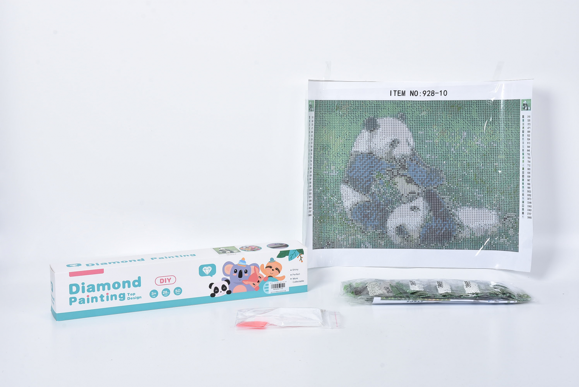 Диамантен гоблен Панда, 30х40см