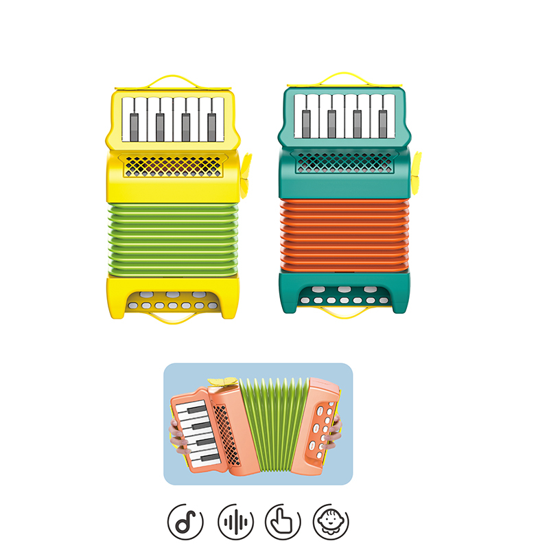 Детски акордеон на батерии, 40 мелодии, 23 х 6 х 14см