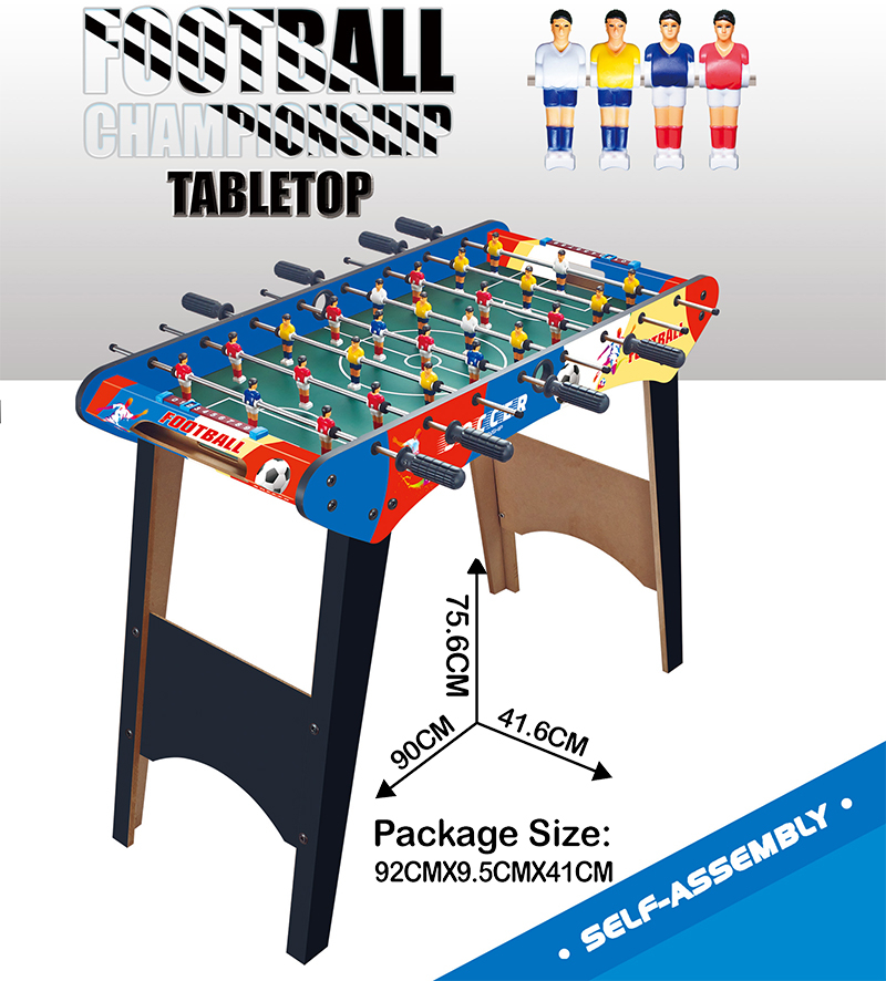 Дървена футболна джага на стойка с 26 фигури, 90 х 41,6 х 75,6см