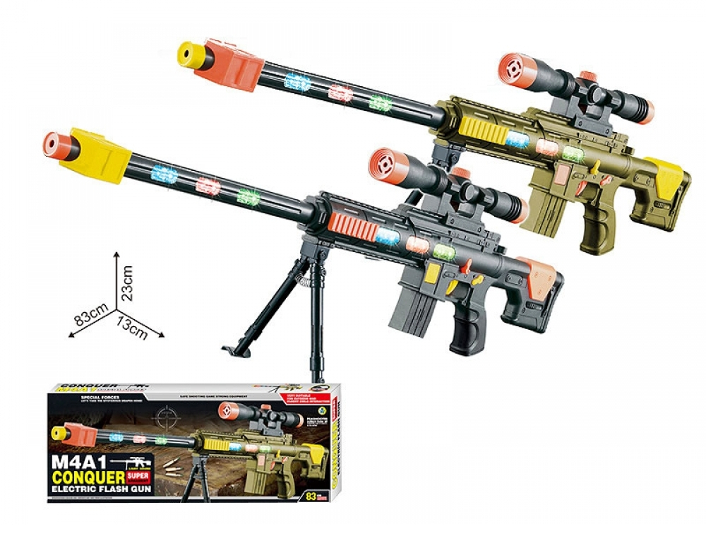 Автомат 83см със Звук и Светлини карабина M4A1