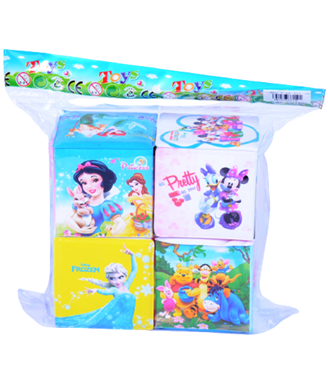 Комплект от 4 меки кубчета с гумирана повърхност