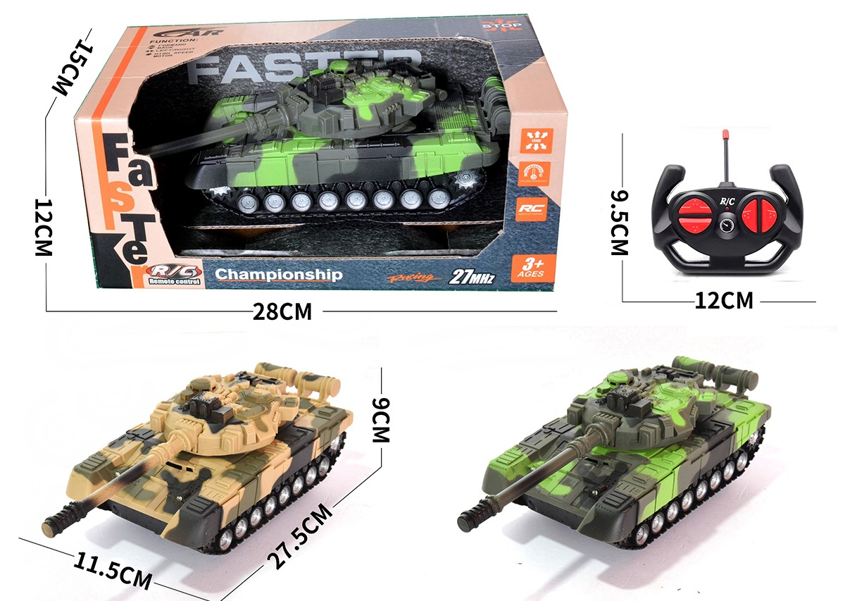 Танк с радиоконтрол в 4 посоки