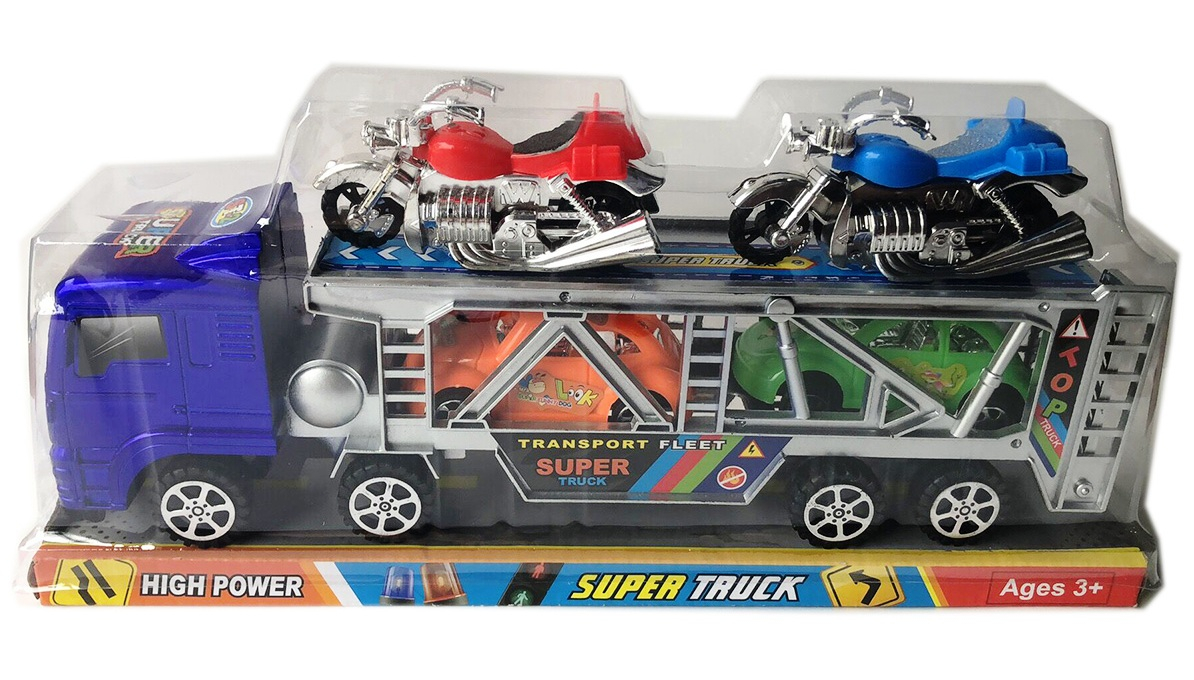 Двуетажен автовоз с два мотора и две колички