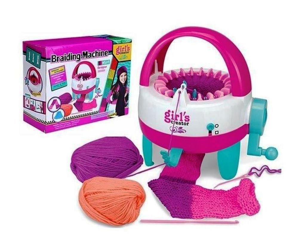 Плетачна машина с ръчно задвижване, 2 кълбета прежда и още аксесоари | IGUANA.BG