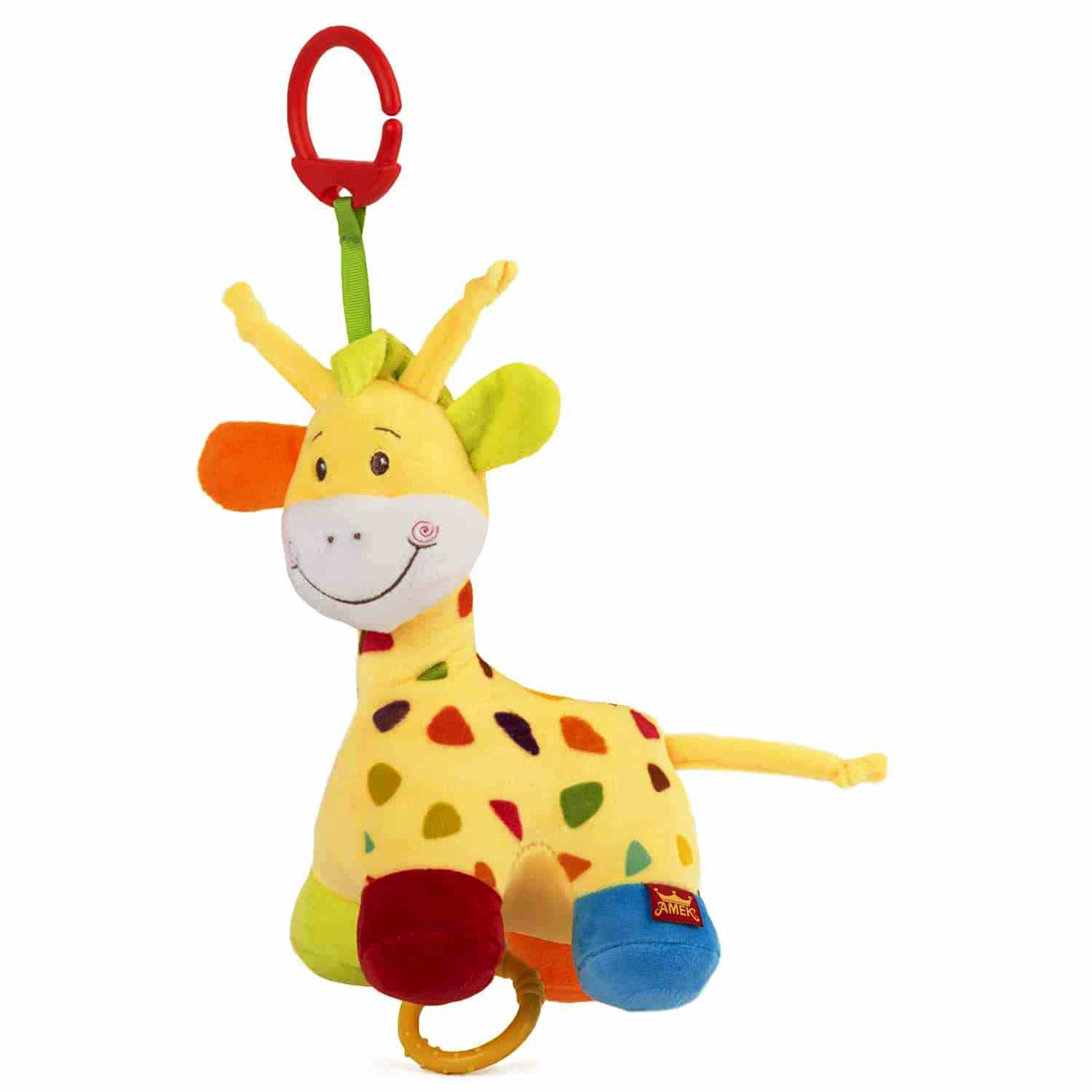 Бебешка латерна Жираф, 23см, Шарен