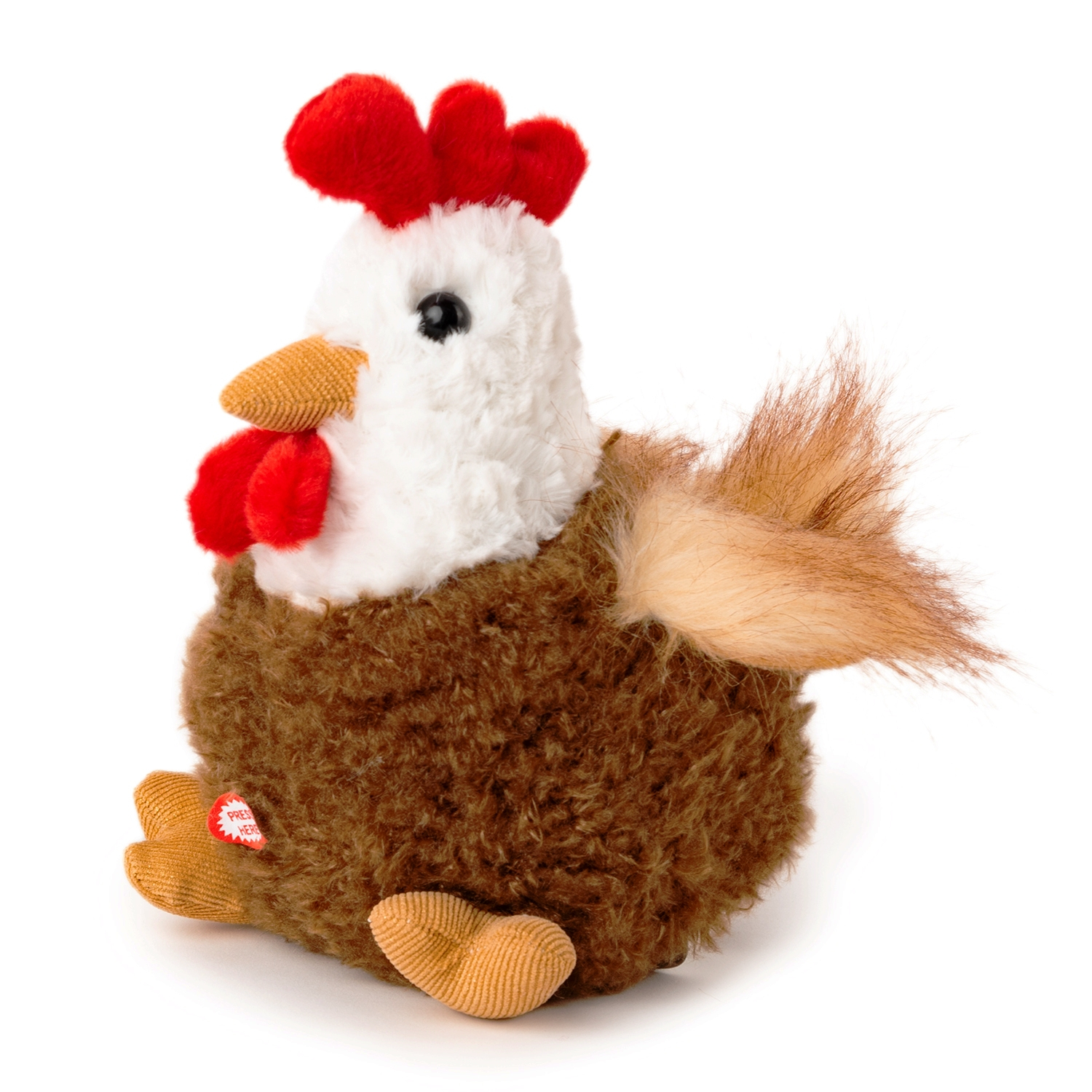 Кокошка със звук, 22 см, Кафява