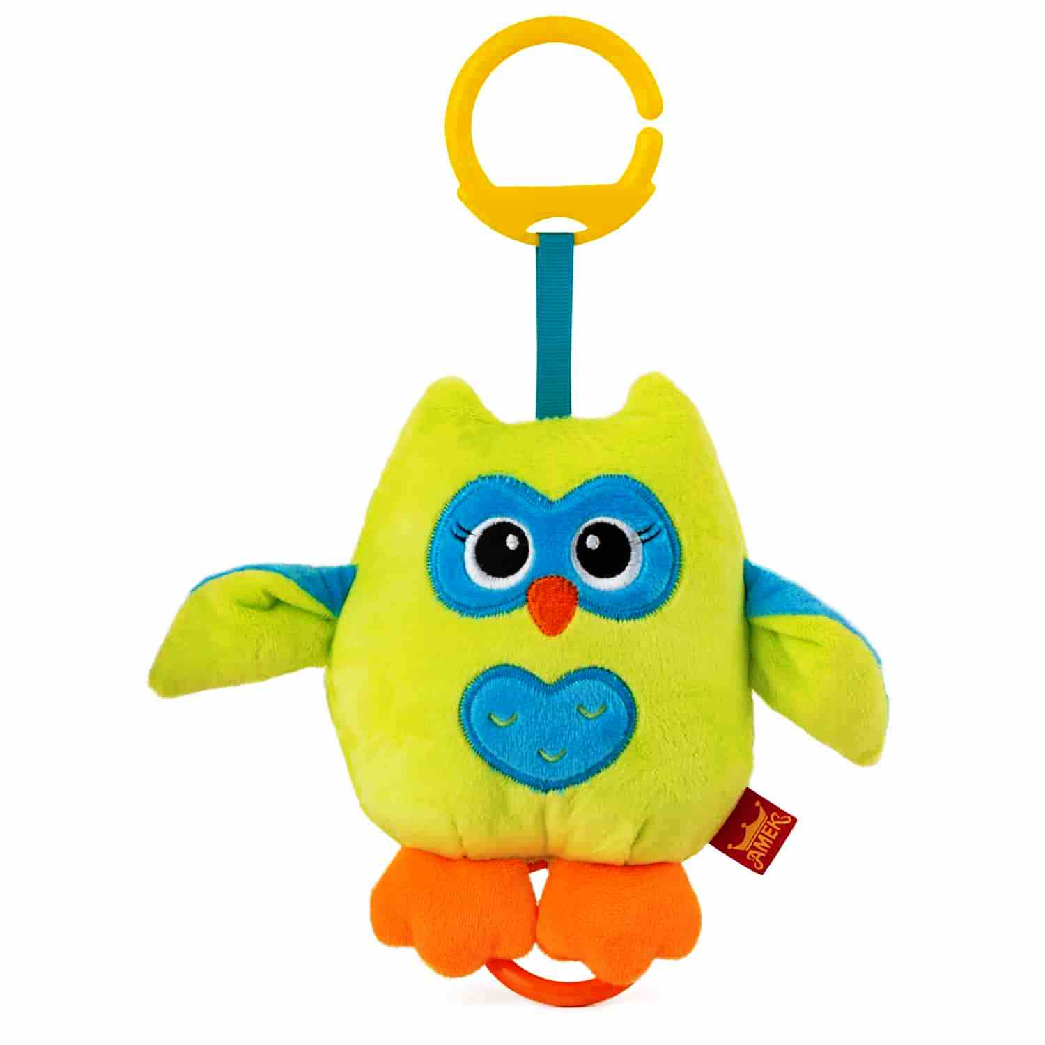 Латерна цветно бухалче, 15 см, Зелен