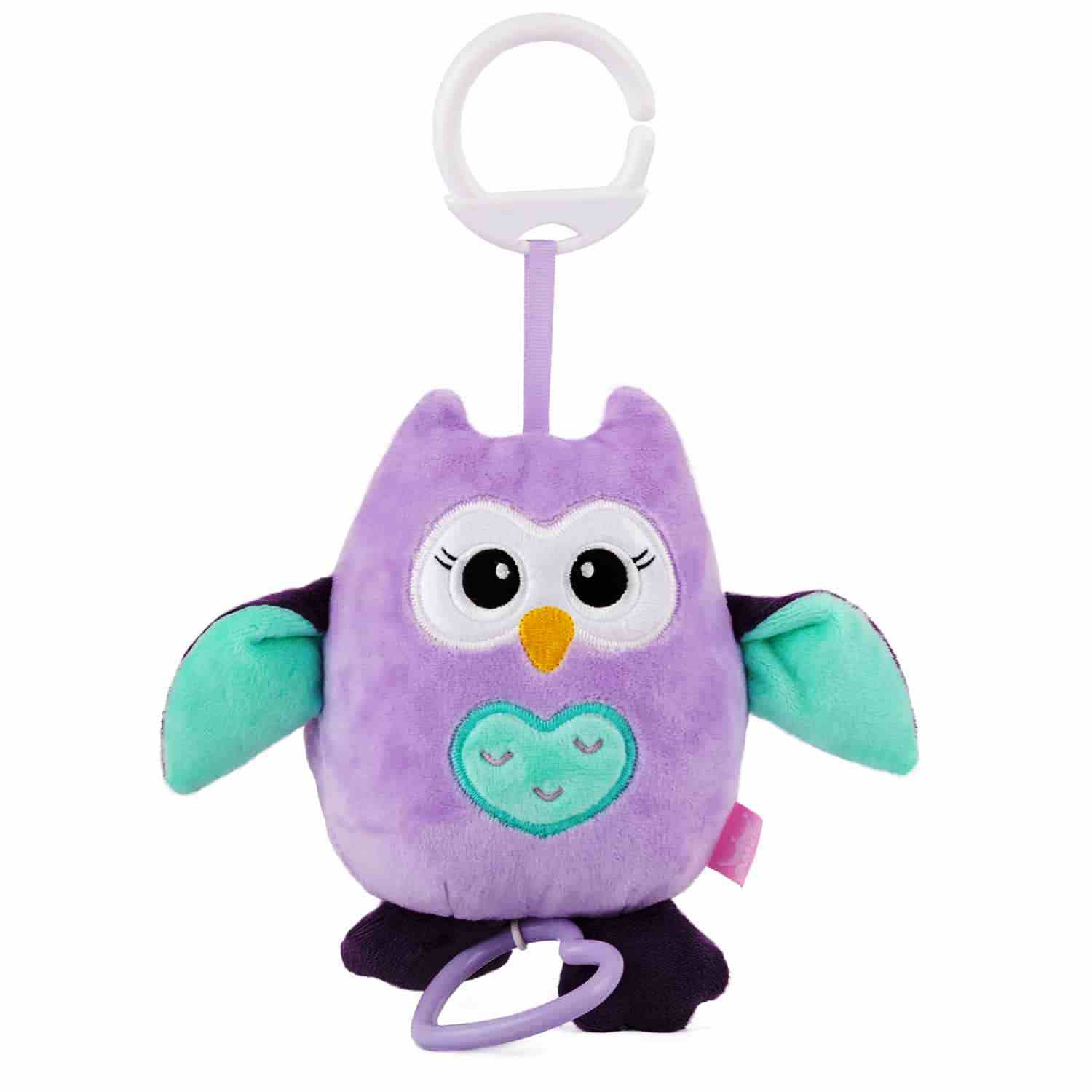 Латерна цветно бухалче, 15 см, Лилав