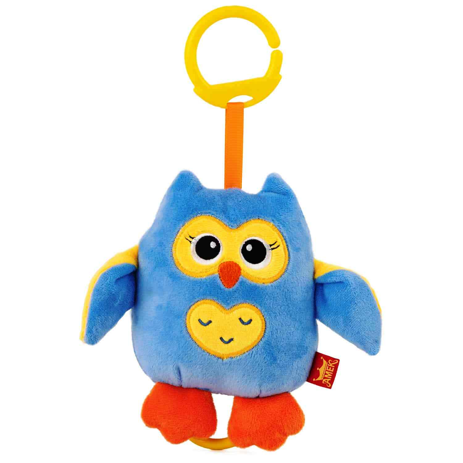 Латерна цветно бухалче, 15 см, Син