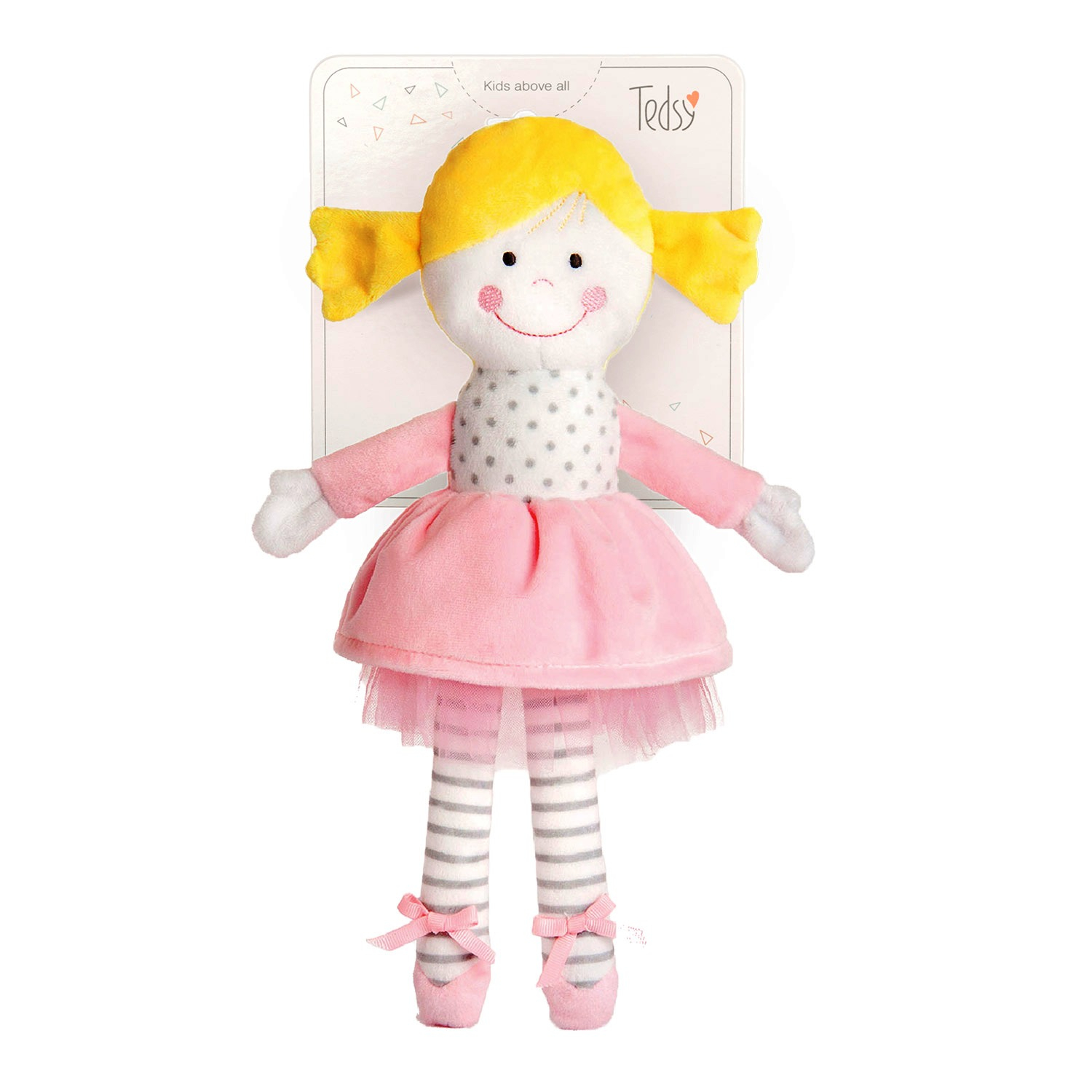 Бебешка мека кукла DOLLY, 30смЖълт