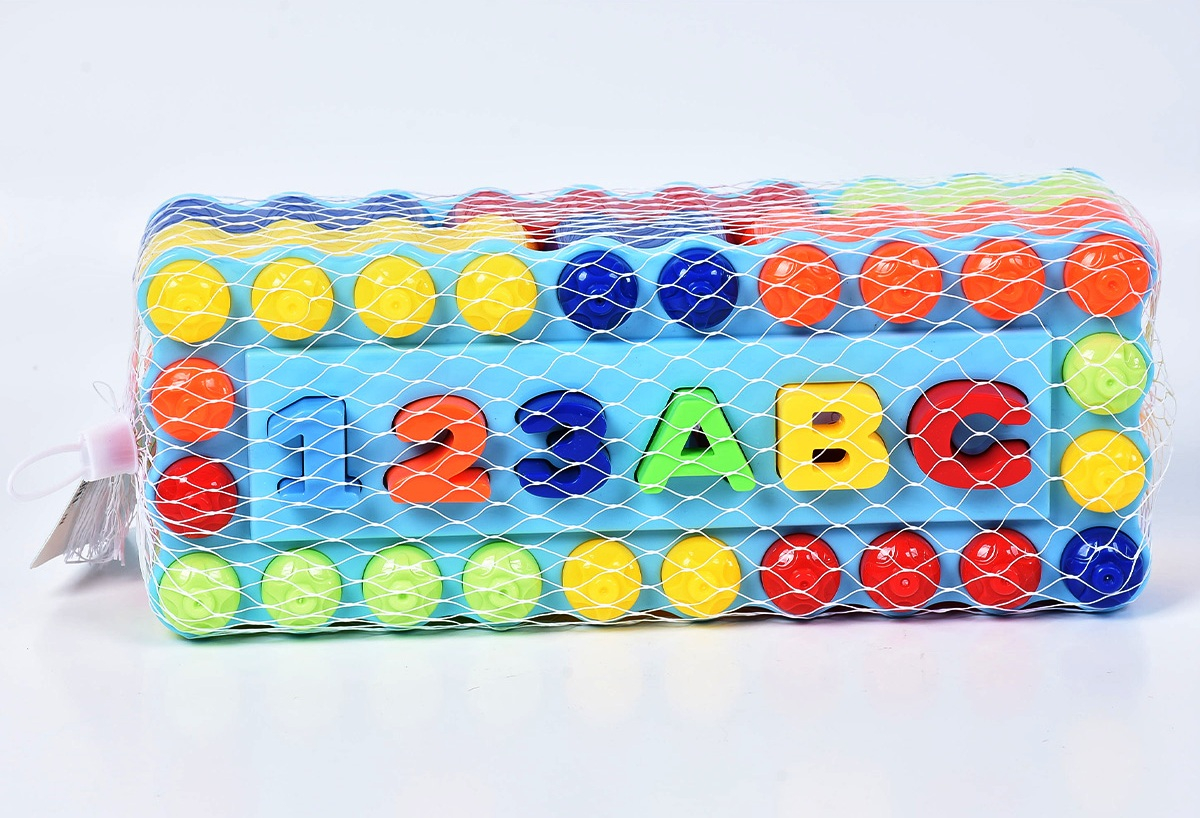 Сортер с букви и цифри, образователна игра, 32 части