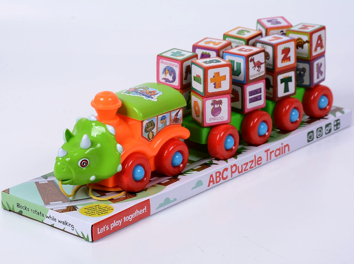 Влакче Дино, кубчета с английска азбука и цифри