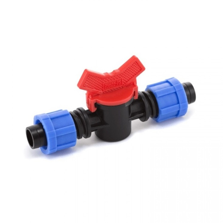 Съединителен кран за капков лентов маркуч ф17