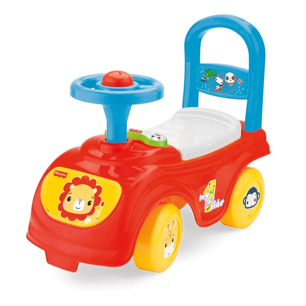 Кола за возене, бутане с крака, звук клаксон DOLU FISHER PRICE, Ride-On