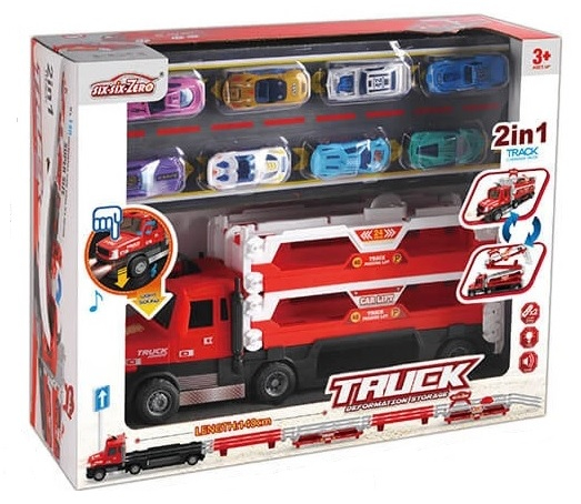 Трансформираща се пожарна, изстрелвачка с рампа на три нива и 8 колички