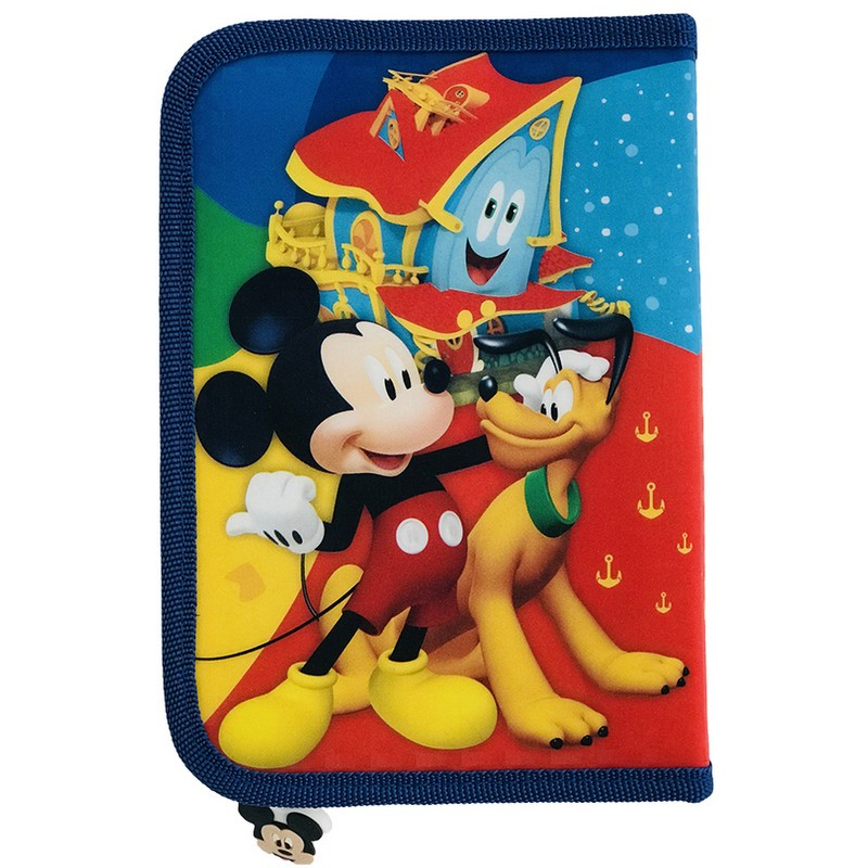 Ученически несесер  Мики Маус, цип с две отделения, Mickey Mouse