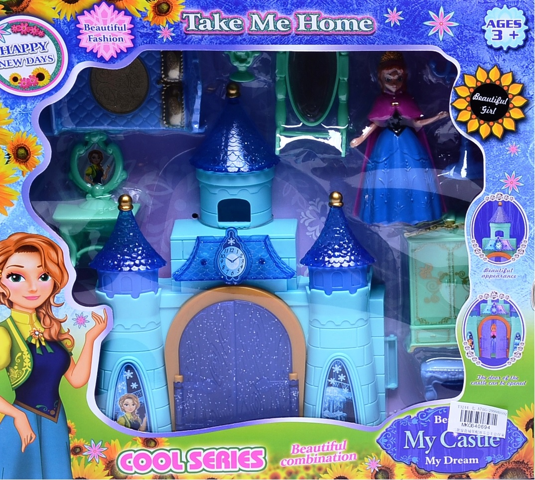 Замък Замръзнало кралство с кукла, аксесоари и обзавеждане, два вида