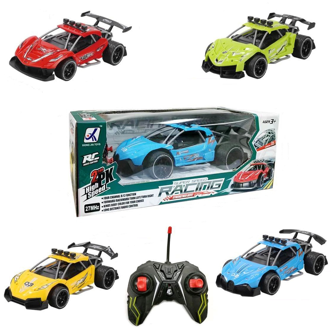 Състезателна кола с радиоконтрол четири посоки