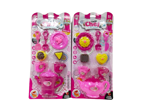 Розов чаен комплект