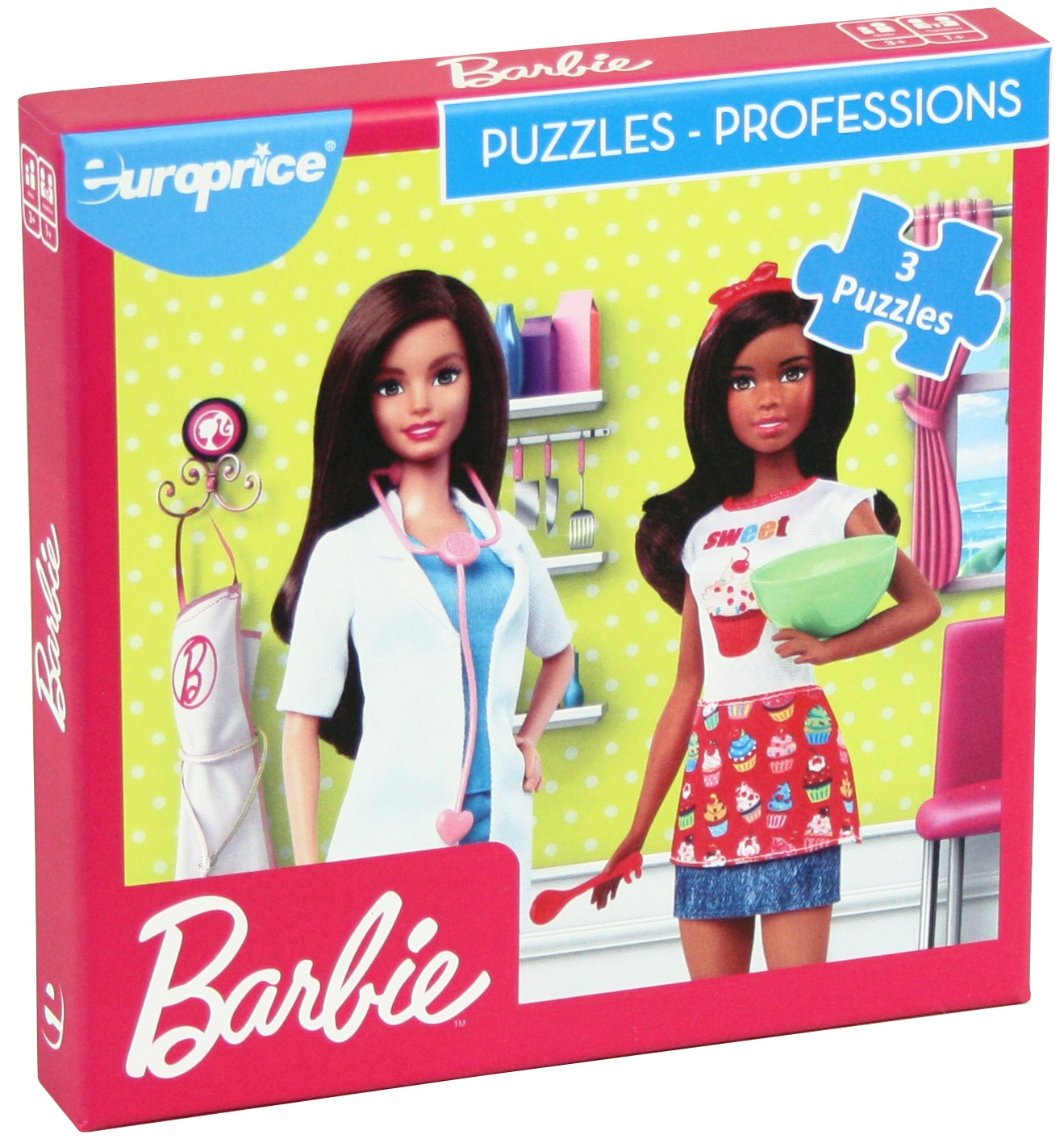 Пъзел Барби 3 в 1 Barbie professions
