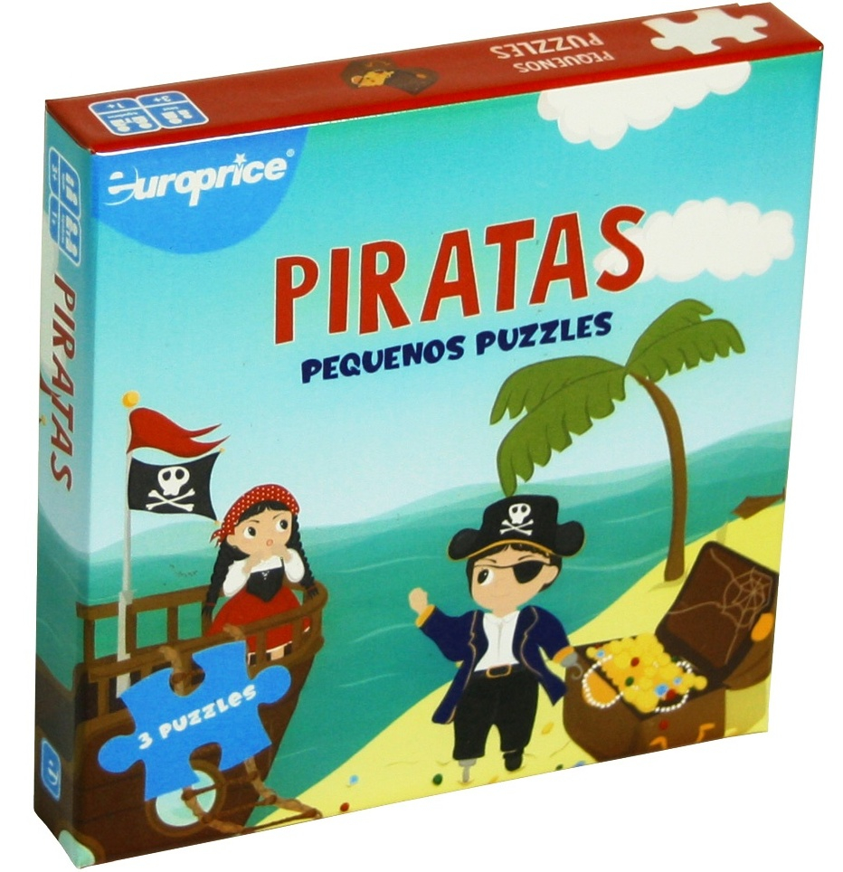 Мини пъзел 3 в 1 пирати
