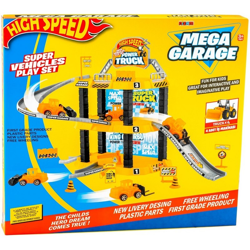 Писта със строителни машини, Строителна площадка, 3 нива