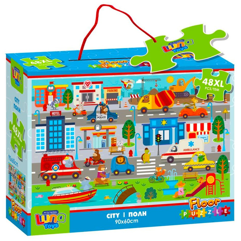 Пъзел 48 елмента с огромни части, Градът
