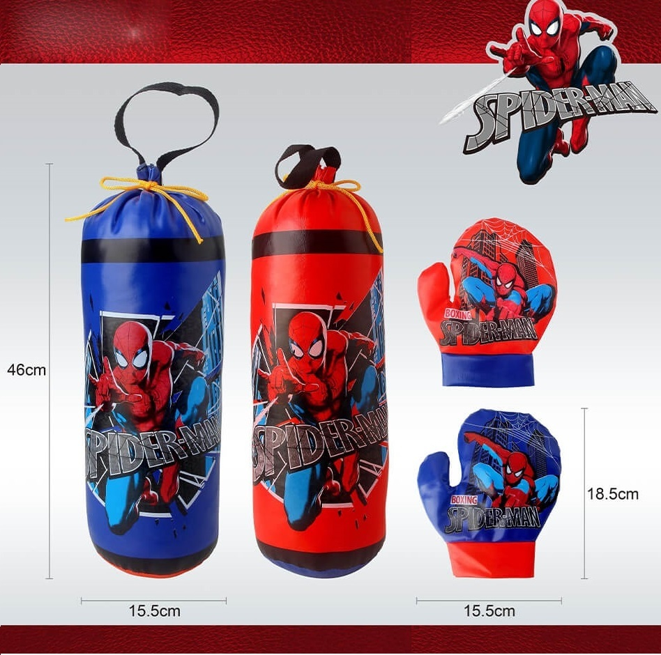 Боксова круша чувал с ръкавици Спайдър 46х15,5 см.